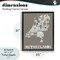 Stupell Industries Kid's Map of Netherlands Floating Frame, design by Carla Daly